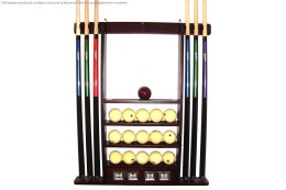 Wieszak półka na kije i bile z licznikiem- różne kolory