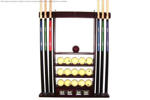 Wieszak półka na kije i bile z licznikiem- różne kolory