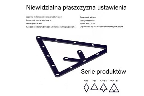 Szablon do ustawiania trójkąta w gry 8, 9 i 10