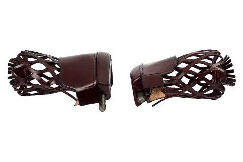 Koszyki skórzane z narożnikami- kpl. 6szt