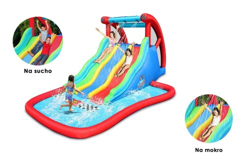 Olbrzymia, potrójna wodna zjeżdżalnia HappyHop