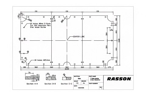 Płyta kamienna III cz. Rasson łupek włoski