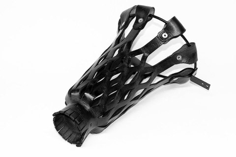 Siatki / koszyki skórzane naturalne - kpl. 6szt