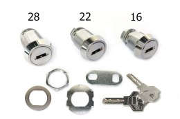 Zamek z frezowanym kluczem - Security Cam Locks.
