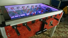 Używane piłkarzyki bordowe roberto sport z podświetleniem LED