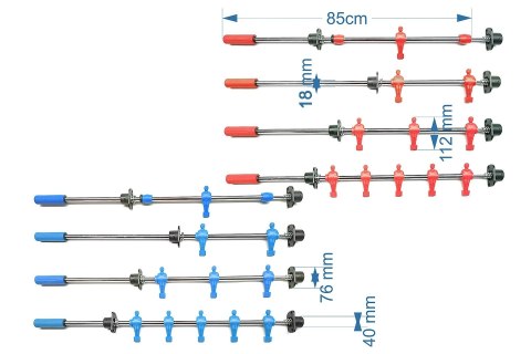 Prowadnice Roberto Sport TELESKOPOWE - pojedyncze (nowy typ)