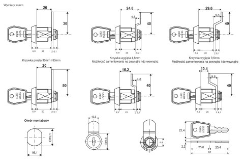 Zamek Euro-Locks B671- znakowanie na zamówienie.
