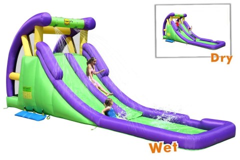 Dmuchana podwójna zjeżdżalnia wodna HappyHop- dwa razy więcej zabawy