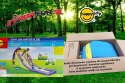 Dmuchana podwójna zjeżdżalnia wodna HappyHop- dwa razy więcej zabawy