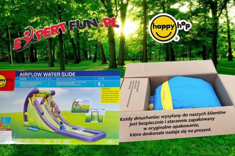 Dmuchana podwójna zjeżdżalnia wodna HappyHop- dwa razy więcej zabawy