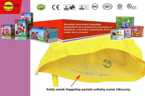 Dmuchana podwójna zjeżdżalnia wodna HappyHop- dwa razy więcej zabawy