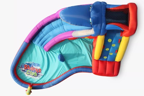 Dmuchana zjeżdżalnia wodna Happy Hop - Shark czerwony