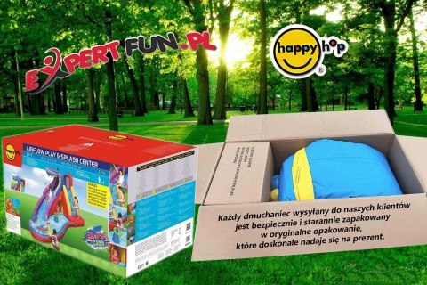 Dmuchana zjeżdżalnia wodna Happy Hop - Shark czerwony