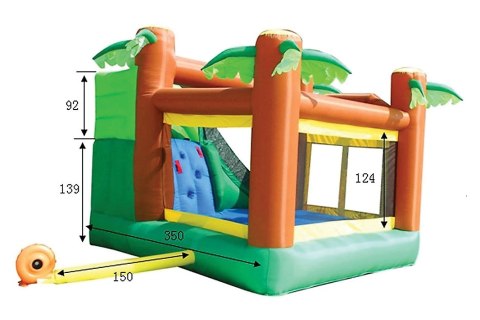 Domek w dżungli do wspinania się i zjeżdżania HappyHop