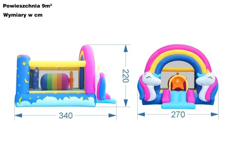 Dmuchaniec interaktywny - Jednorożec - HappyHop
