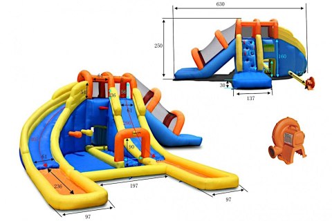 Dmuchany Wielki Aqua Park Happy Hop
