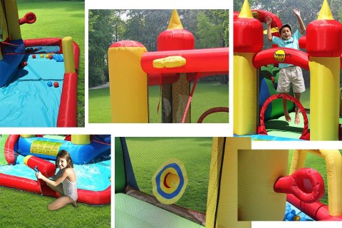 Dmuchany basen ze zjeżdżalnią i armatką, Funland- HappyHop