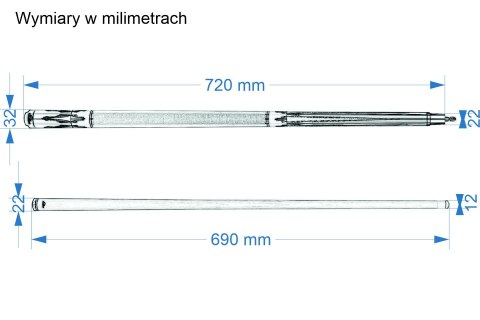 Kij bilardowy II cz. Vaula CAROM BISON 3C-II 3 no.68