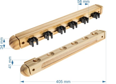 Wieszak na 6 kijów standard- różne kolory