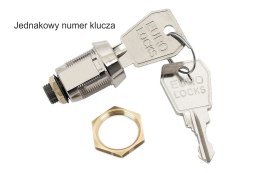 Zamek EURO-LOCKS B671 z jednakowym numerem Klucza