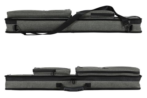 Futerał na Kije Bilardowe Vaula Titan - Szary, z Tkaniny 2x4