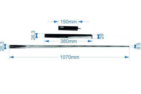 Kij Snookerowy BCE Grand Master GM-600 3/4