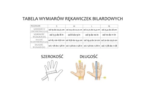 Rękawiczka bilardowa Black Fire 3.0 Longoni- PRAWA