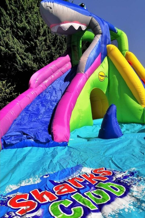 Zjeżdżalnia wodna nadmuchiwana Happy Hop - Rekin zielony