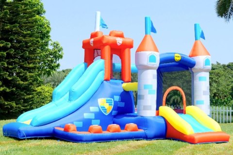 Aktywny plac zabaw Forteca, dmuchany zamek Knight Happy Hop 13w1