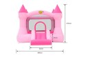 Dmuchany zamek ze zjeżdżalnią Happy Hop new - różowy new 2025