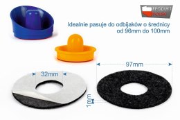 Filc samoprzylepny 97 × 1 mm do odbijaków air hockey (cymbergaj)