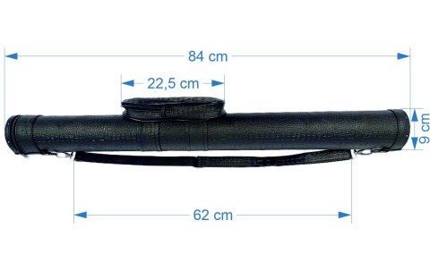 Futerał 'Krokodyl' Tuba 2x2 - czarny, nowy