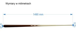 Kij bilardowy 1-cz WENGE od LERONI