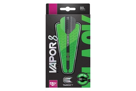 Rzutki Target Vapor8 Black Green 80% Swiss (steel tip)