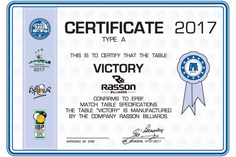 Stół bilardowy Rasson, seria MR-sung model IRON MAN 9ft