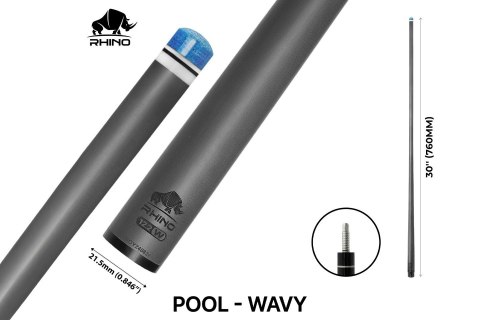 Szczytówka Karbonowa Rhino 12,2 mm gwint Wavy