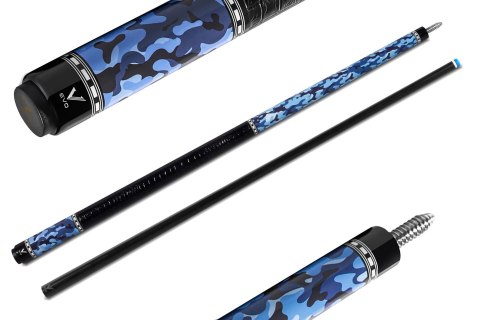 Kij bilardowy 2-cz. EVO Camo-1 Navy Leather Wrap