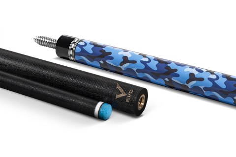 Kij bilardowy 2-cz. EVO Camo-1 Navy Leather Wrap