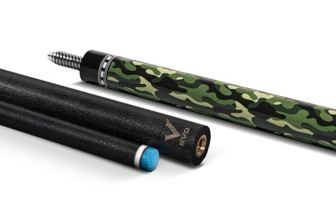 Kij bilardowy 2-cz. EVO Camo-3 Viper Leather Wrap