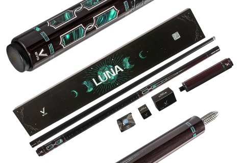 Kij bilardowy 2-cz. EVO Luna-1 Malachite Eclipse MAX