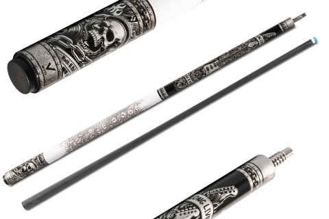 Kij bilardowy 2-cz. EVO Rebel-2 White Leather Wrap