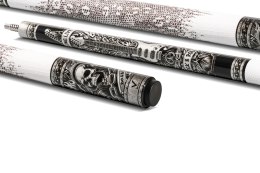 Kij bilardowy 2-cz. EVO Rebel-2 White Leather Wrap