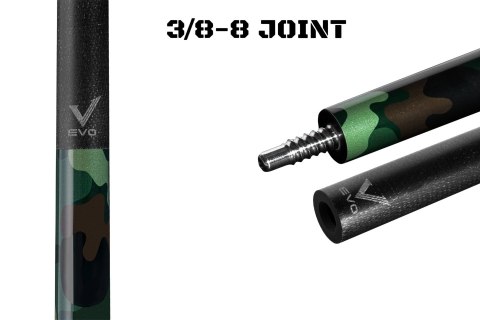 Kij bilardowy 2-cz. Rhino EVO Camo Forest