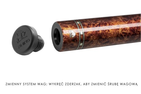 Kij bilardowy 2-cz. Rhino G-W Amboyna LW