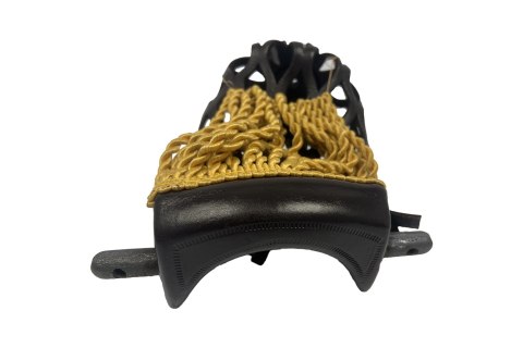 Koszyki skórzane z ozdobnymi frędzlami i narożnikami - komplet 6 szt.