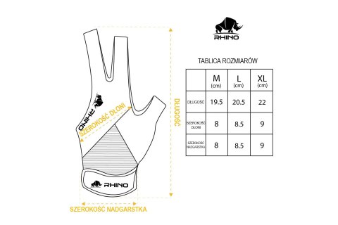 Rękawiczka bilardowa Rhino Premium - na lewą dłoń.
