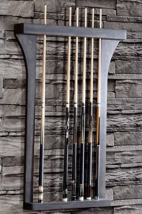 Wieszak ścienny Premium na 8 kijów do bilarda